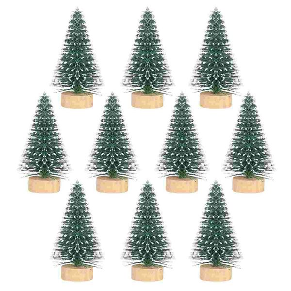 

christmas decorations lioobo 10pcs 5cm miniature trees mini pine tree deskdiy ornament for home party bar
