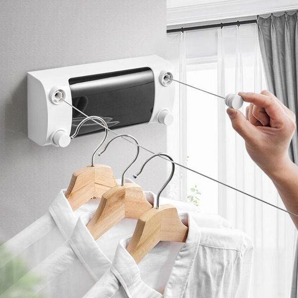 

stealth clothesline non-porous balcony indoor stainless steel bathroom hangers & racks