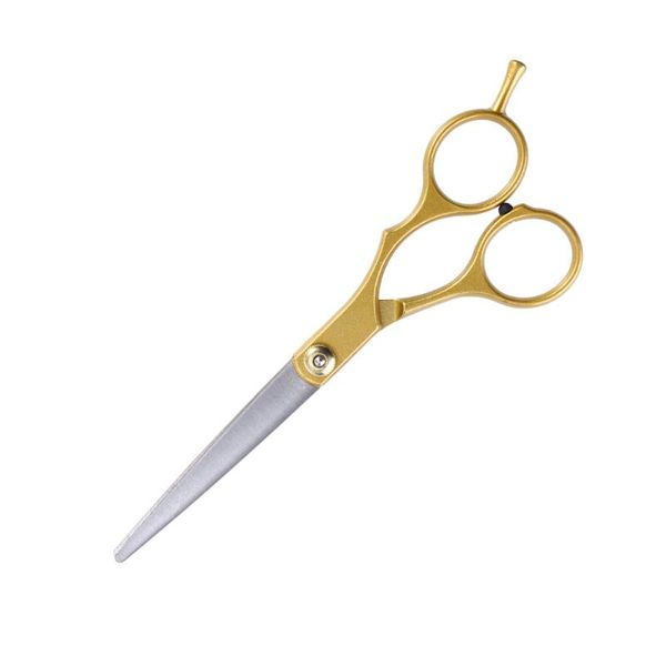 

hair scissors cutting styling tool straight stainless steel professional barber salon hairdressing haircut shears (gold)