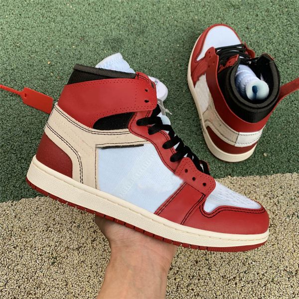 

(casual shoes authentic 1s unc 1 power blue university white chicago red aa3834-101 canary yellow off man sneakers with original box, Black
