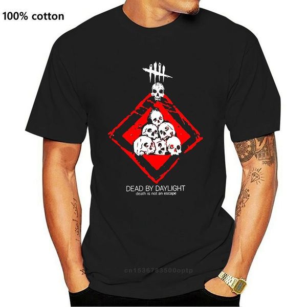 

men's t-shirts dead by daylight survival horror zombie men black s-3xl round neck tee shirt, White;black