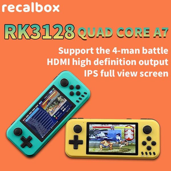 

portable game players cassidy q400 quad-core handheld console tv home handle multiplayer four people nostalgic old-fashioned king of fig