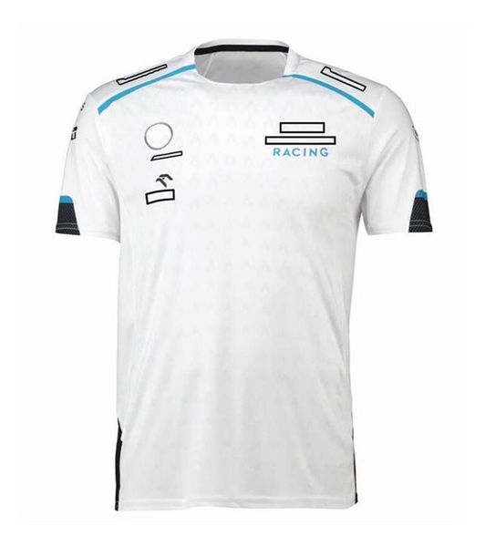 Camiseta da equipe de manga curta com traje de corrida de Fórmula 1 com o mesmo estilo pode ser personalizada