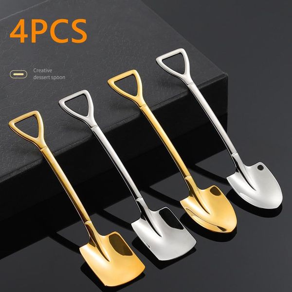 

stainless steel coffee spoon retro shovel for ice cream watermelon creative tableware kitchen accessories spoons
