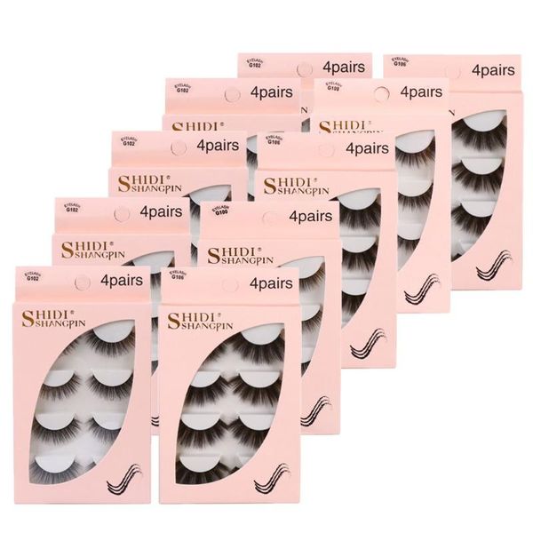 

false eyelashes full strip makeup tools lash extension lashes 3d eye natrual mink