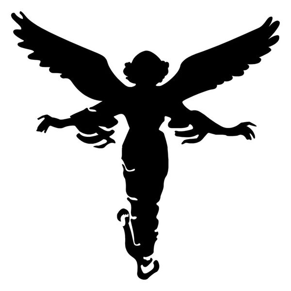 

9.6*9.6cm angel car sticker decal motorcycle personalized car styling accessories reflective stickers