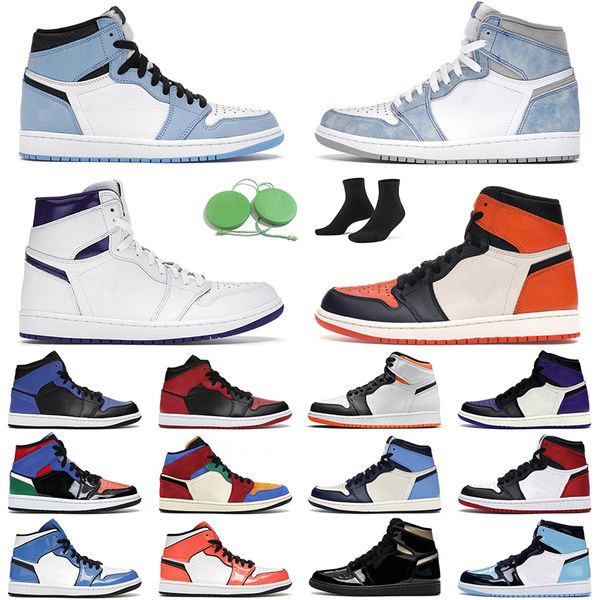 

men women basketball shoes 1s turbo green university blue hyper royal dark mocha twist court purple white shadow sports sneakers