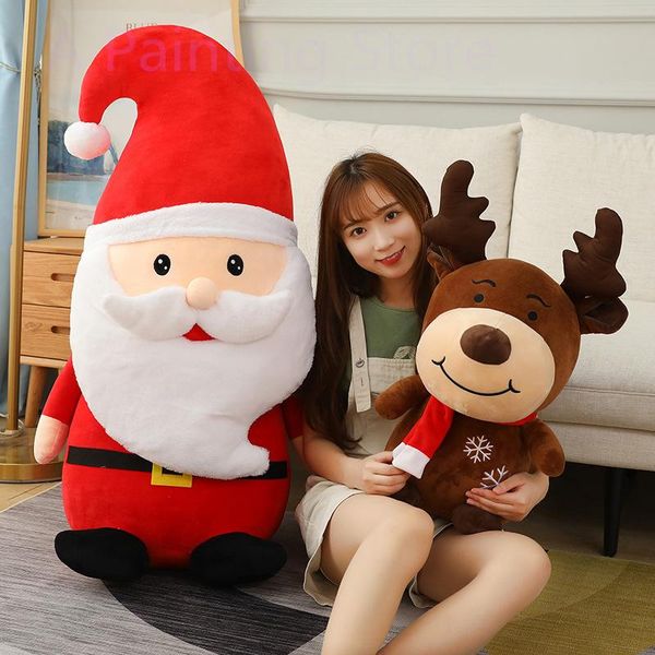 

cushion/decorative pillow creative santa claus doll elk plush toy christmas small gift