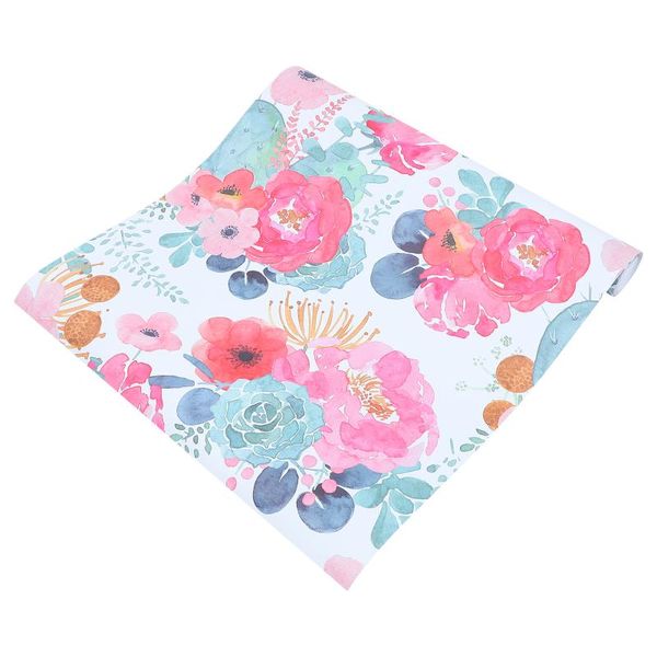 

wallpapers self-adhesive wall stickers flower pattern wallpaper romantic home decals