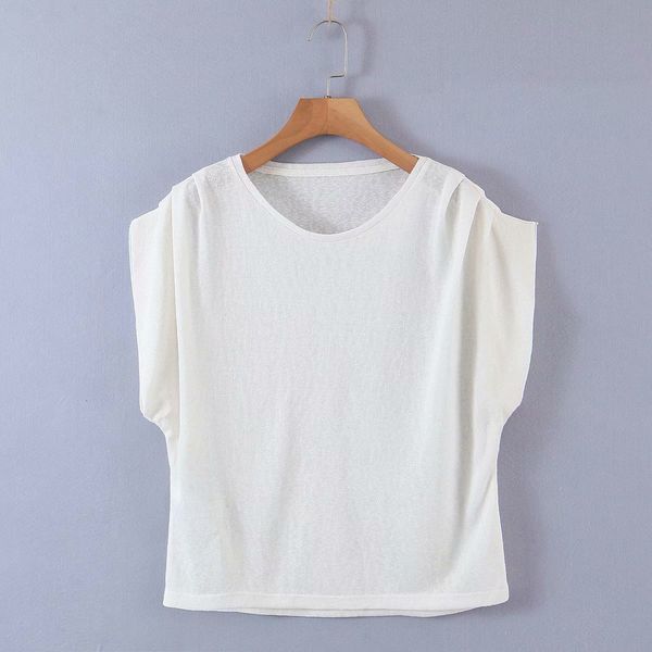 

women's sweaters t-shirts of the upper part crop, White;black