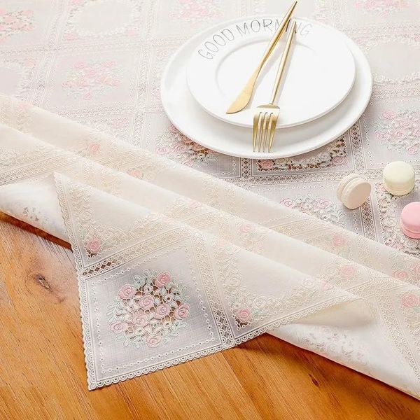 

tablecloth bedside table cover cloth tv cabinet pvc waterproof and oil proof dustproof