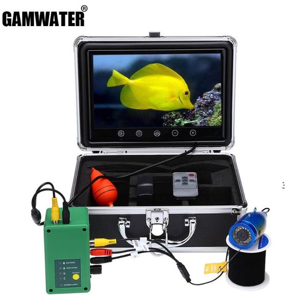 

fish finder 9 inch 15m 1000tvl underwater fishing camera 15pcs white leds + infrared lamp for ice/sea/river