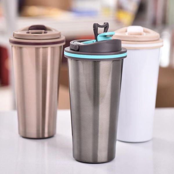 

water bottles insulation cup milk tea coffee portable stainless steel mug men and women vacuum flasks & thermoses bottle for camping