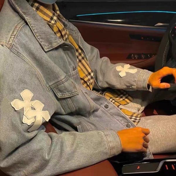 

21 spring and summer new wash denim coat lovers show thin, Black;brown