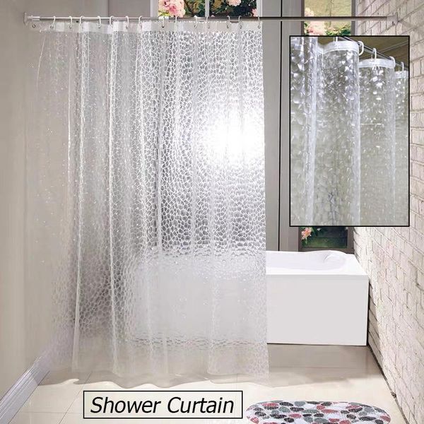 

shower curtains 3d waterproof curtain translucent thicken bathing sheer bathroom for home decoration accessaries