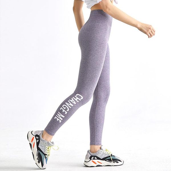 

women's leggings women cross strips 7/8 length pants elastic fitness sports, Black