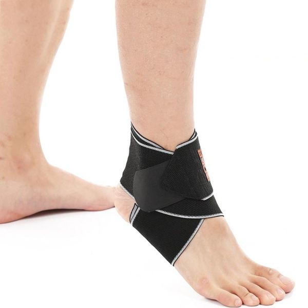 

ankle support non-slip sports compression elastic protector adjustable breathable, Blue;black