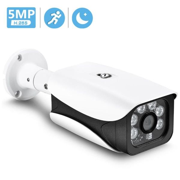 

cameras besder h.265 surveillance ip camera 15fps 5mp/3mp/2mp waterproof outdoor cctv with 6pcs array ir led onvif email alert