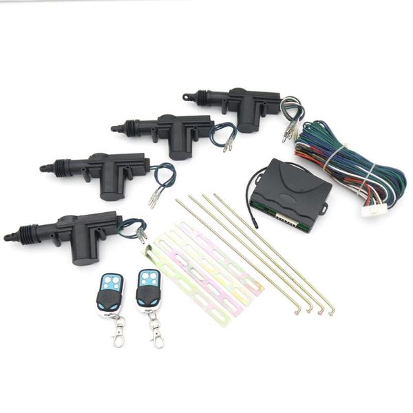 

alarm & security universal auto remote car central 4 door locking actuator unlock entry ehicles anti-theft system keyless kit 12v