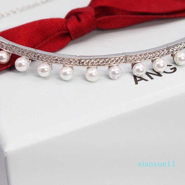 Luxus-BauchkettenHEF Schmuck original Ballettrock Perlenarmband Weiblichkeit verstellbar 925 Silber