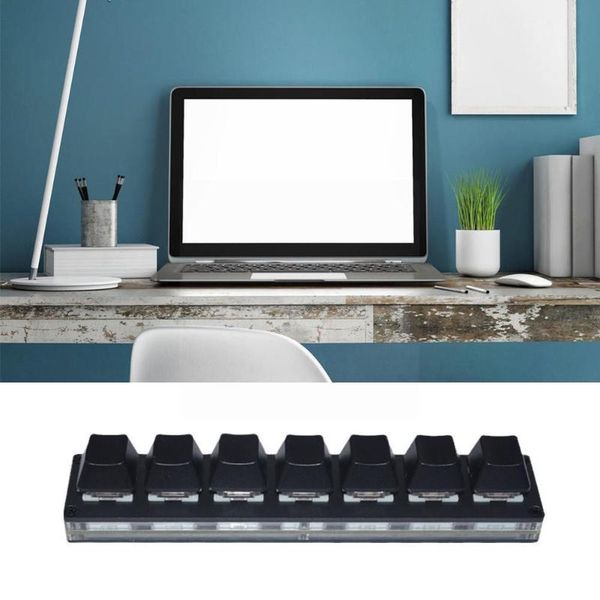 

keyboards 7s led backlit board for gaming diy custom shortcut drawing programming mechanical mini q0q2