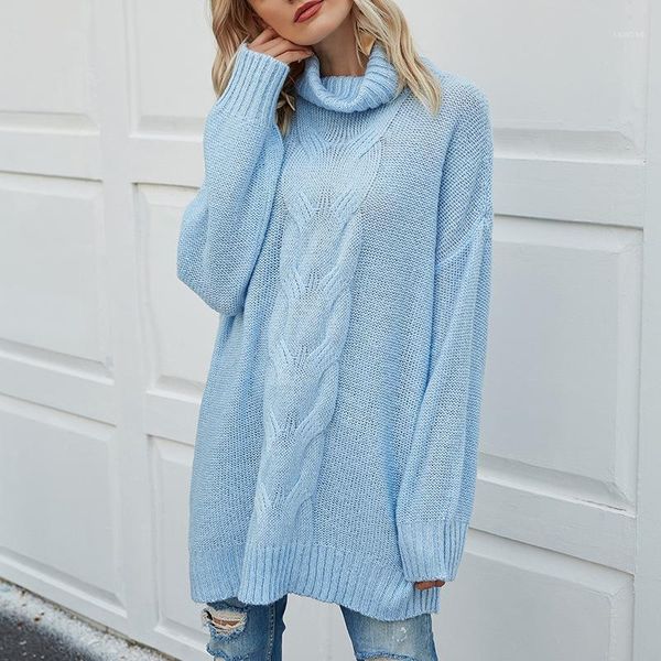 

women's sweaters cable knitted turtlenecks dress fall winter sweater bottoming long sleeve loose pullover knitwear elegant ladies cloth, White;black