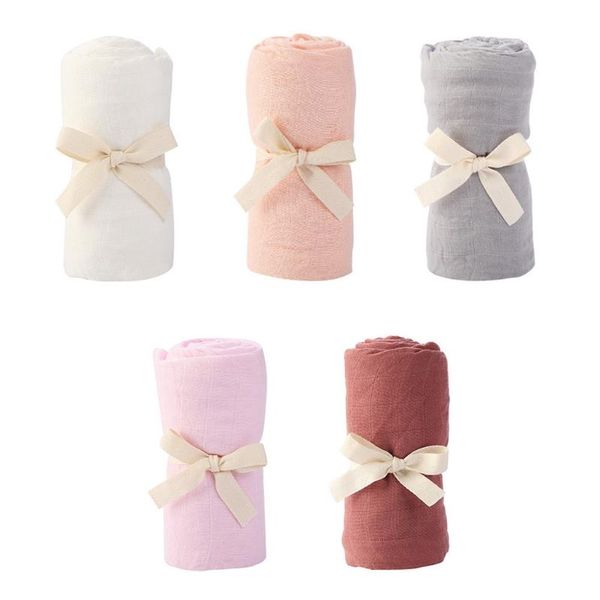 

blankets & swaddling 100x100cm baby muslin receiving blanket soft bamboo cotton wrap towel