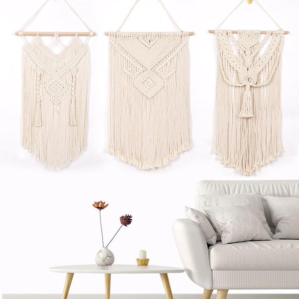 

tapestries bohemian tapestry wall hanging hand-woven home decoration accessories nordic art lace tassel apartment dormitory room
