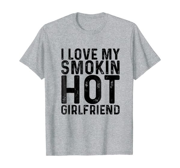 

i love my smoking girlfriend | anniversary trend t-shirt, White;black