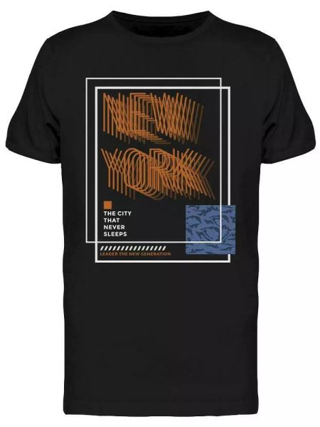 

The City That Never Sleeps Tee Men's -Image by Shutterstock, White;black