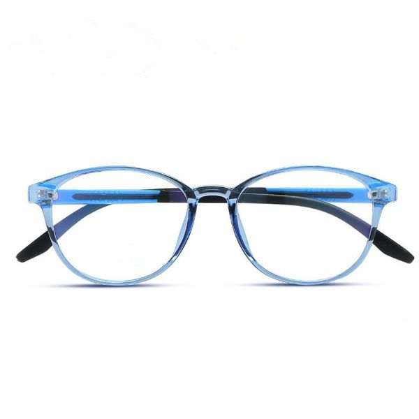 Montature per occhiali con protezione dalle radiazioni luminose blu per computer Occhiali da sole rotondi da donna con montatura trasparente Occhiali da sole da uomo