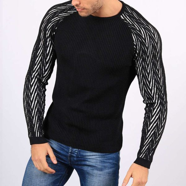 

men's sweaters sweatshirt autumn winter 2021 raglan sleeve sweater t-shirt 2ueu, White;black
