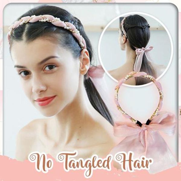 

hair clips & barrettes headbands flower printing bowknot bandage headbangs for women 2021 fashion casual tie silk scarf hairbands accessorie, Golden;silver