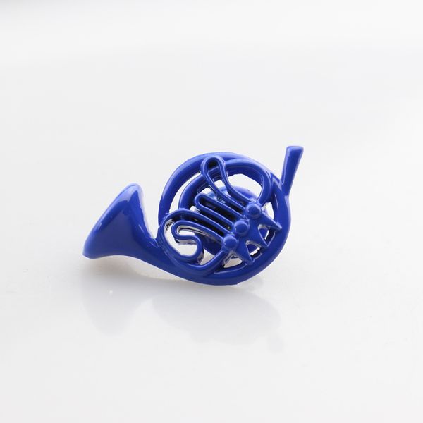 

2019 himym how i met your mother blue french horn pins women/men lapels brooch tv series jewelry whole, Gray