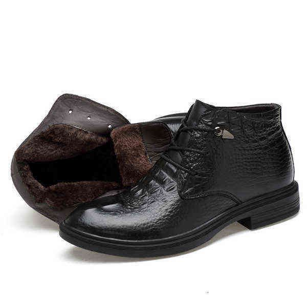 

tangzuo shoes co., ltd. 8830 pattern + smooth leather high cotton shoes, batch , 35-48 standard shoe sizes,, Black