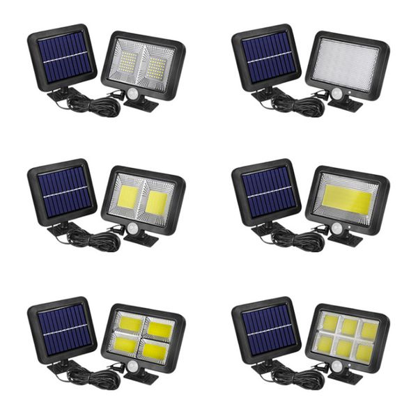 

split sensor street light garden wall lamp led solar floodlight