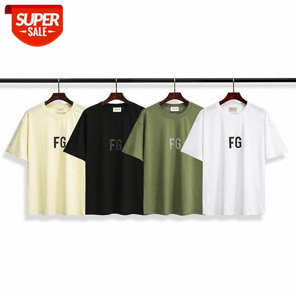 

european version of fear god rich 3m reflective laser colorful letters men and women couple short-sleeved t-shirt #d31a, White;black