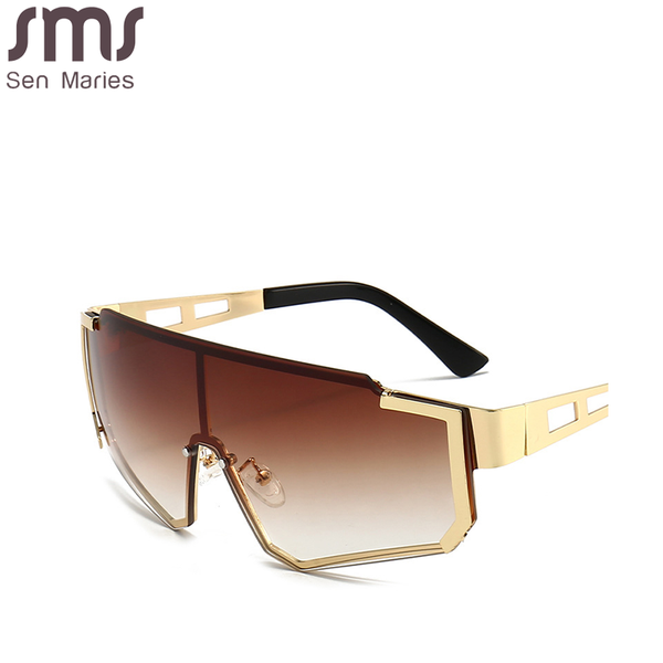 

sunglasses 2021 goggle square women luxury vintage brand design sun glasses big frame mirror red purple eyewear uv400, White;black