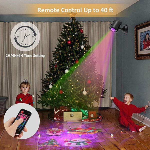 

pc year christmas decoration led laser projector light snowflake elk projection lamp stage indoor outdoor holiday lighting lawn lamps