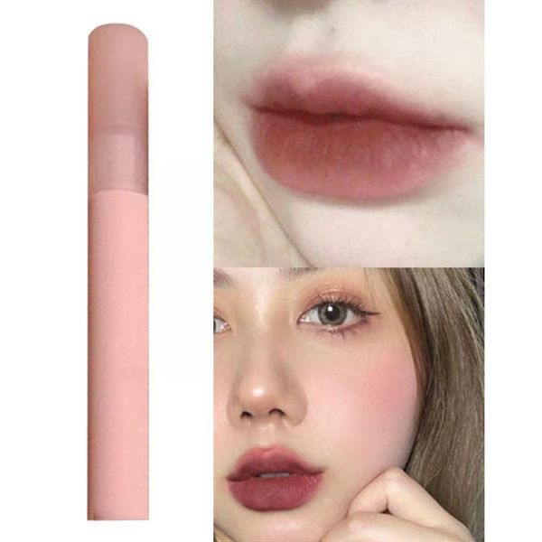

lip gloss velvet matte lipstick frosted shape waterproof duration long cutesoft sweatproof cup non-stick and h4w4