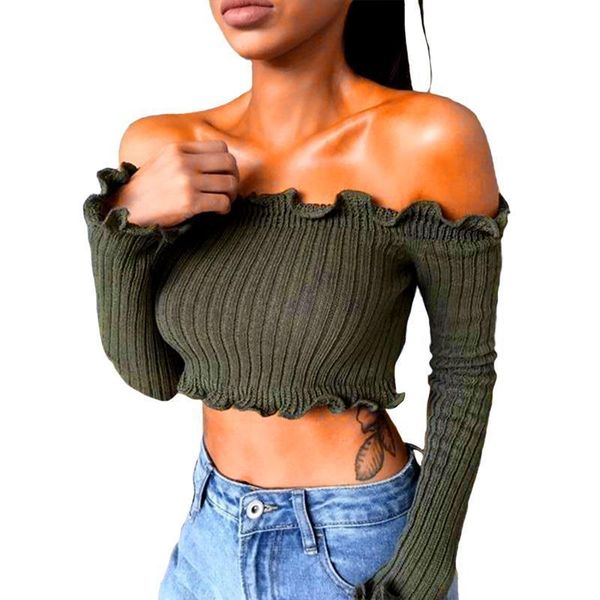 

womens tanks tank off shoulder ruffles ruched knit crop women short tees casual streetwear 90s basic camis, White