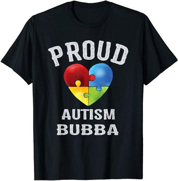 

proud autism bubba autism awareness gifts t-shirt size s-5xl, White;black