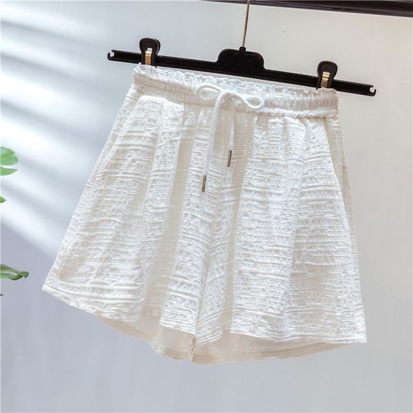 

women's shorts fashion cotton linen summer white black high waist streetwear feminino plus size 4xl hhp0