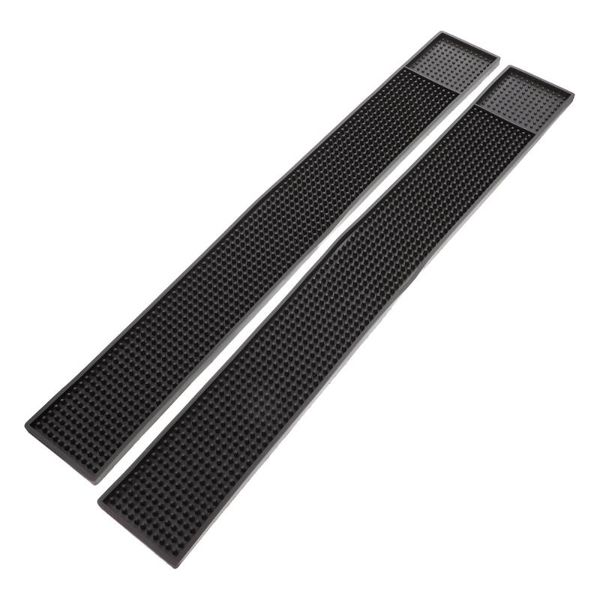 

mats & pads 1 set 2pcs non-slip bar service spill table (black)