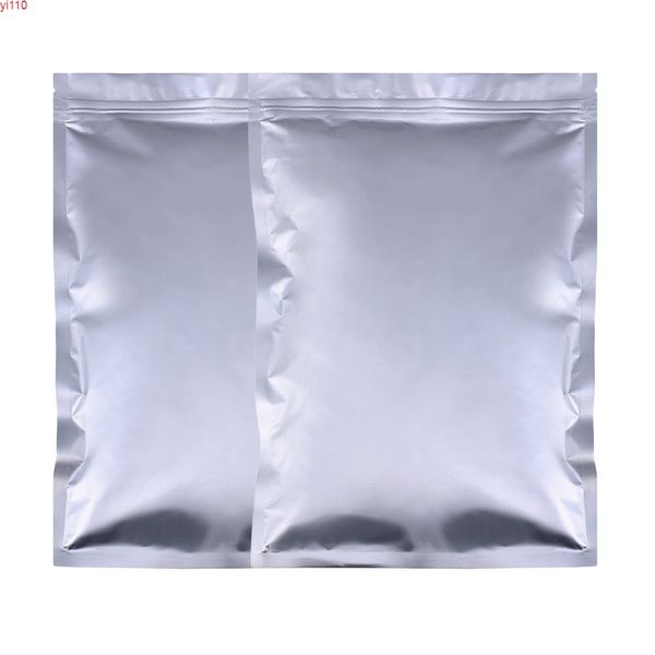 Many Sizes 100pcs Tear Notch Heavy-Duty Flat Aluminum Foil Self Sealing Packing Bag Food Snack Zip Lock Storage Package Bagsgoods