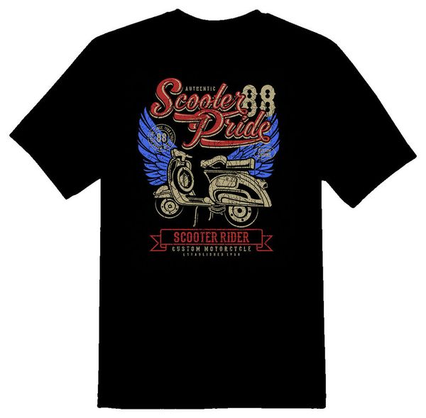 

scooter pride black or white tee, White;black
