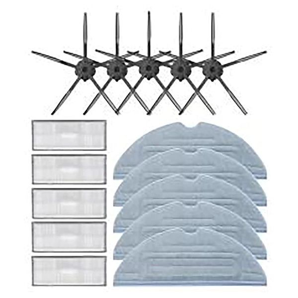 

vacuum cleaners replacement cloth mop filter cloths side brush, cleaning pad comb for roborock t7s plus s7 sweeping accessories
