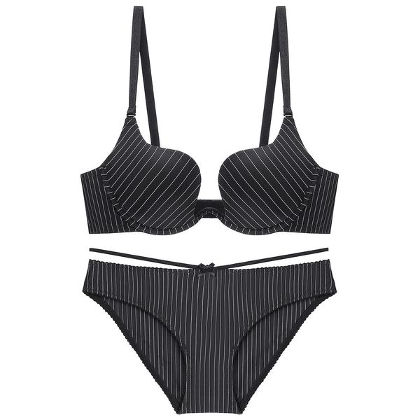 

bra set 1809 rimless lace one piece cup women's underwear suit, Red;black