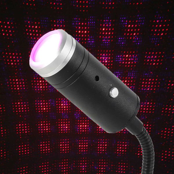 

car roof atmosphere light led night light projector 6 auto rotation modes sound activation usb star ceiling lights plug and play