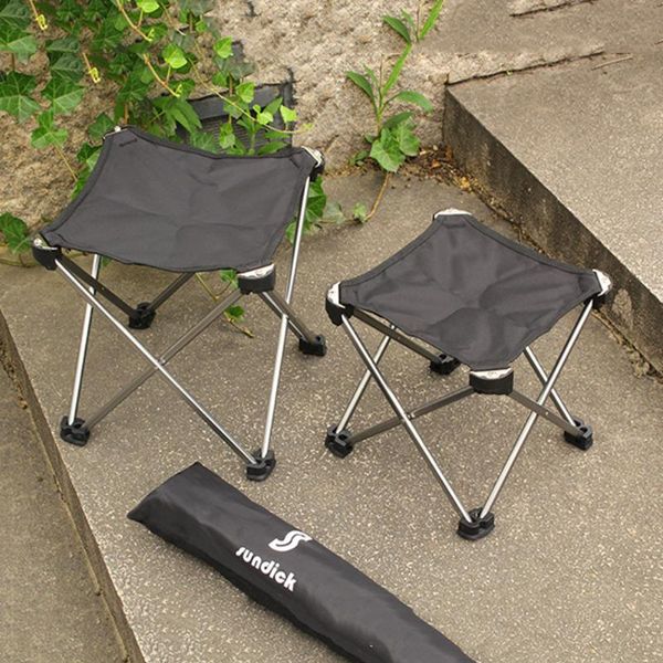 

fishing accessories chairs aluminum alloy portable stool footstool for camping beach bbq folding outdoor furniture with storage bag